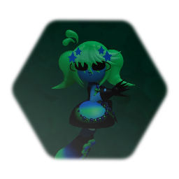 Blue n mint Goth girl