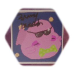 Autographed Barry Blobfish Photo