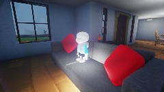 Sans in his house
