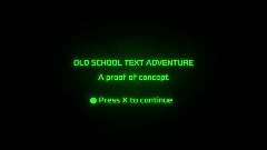 Old School Text Adventure