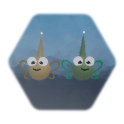 Yellow Frog & Green Frog