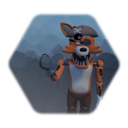 Withered Foxy from fnaf 2 reboot