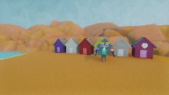 Mr J B Hut on the beach