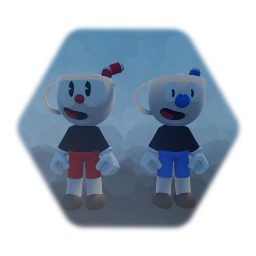 Cuphead and Mugman