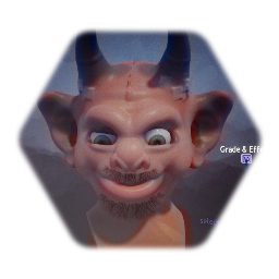 Sculpture cartoon demon