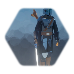 Mandalorian with Dark Saber