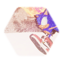 Sonic and the Flame of inferno Sonic model
