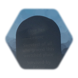 Grave with Text