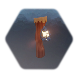 Swamp Log Lamp Post Center Tile