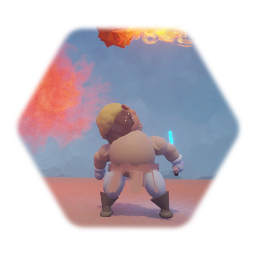 Wario gets crushed by a meteor