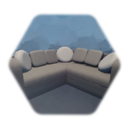 Corner Sofa / Couch with pillows