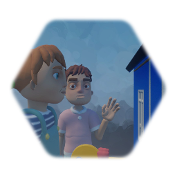 Hello neighbor dollhouse and key