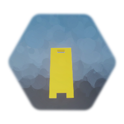 Blank wet floor sign