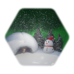 Christmas tree ornament - Shiba Inu Snow Festival