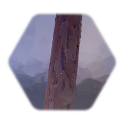 Rough log pole