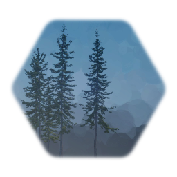 Norway Spruce Tree Cluster