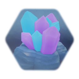Blue and Purple Crystals  / Cristaux Bleus et Violets