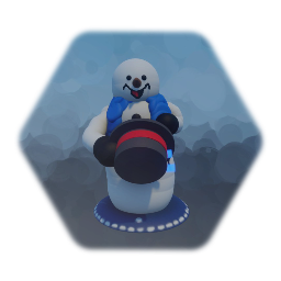 Remix of Gemmy spinning snowflake snowman