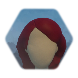 Red Hair Sculpted Medium Length With Part