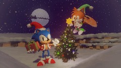 Sonic The Hedgehog Christmas Diorama