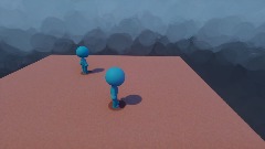 Blue guy with the floor