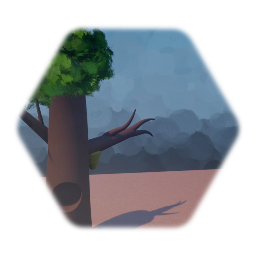 Tree with beehive