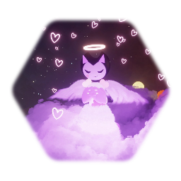 <clue>  Benky as an angel outfit