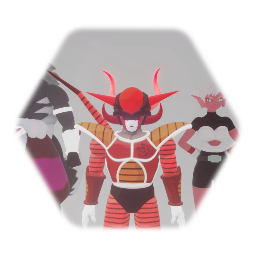 Fryzo,Infinity the Phantom Saiyan Jackal Man,and Cheea.exe