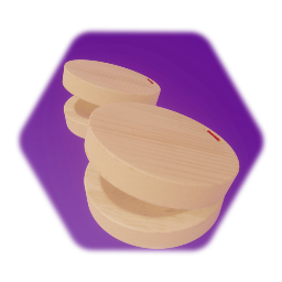 Wooden castanets