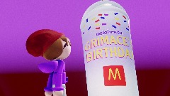Animation Drinks the Grimace Shake (social experiment)