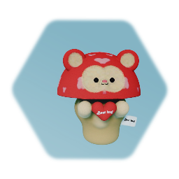 Mushroom bear plush