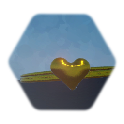 Gold Heart Choker Necklace