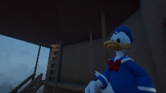 Donald looks out the window (TEMPLATE)