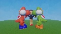 Spending time with Yoshi and his friends