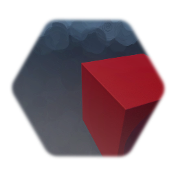B/W Red Cube
