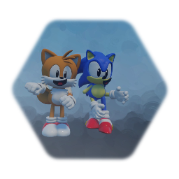 sonic and tails dancing meme