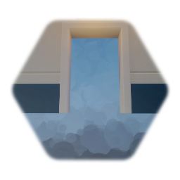 Basic panel wall with doorframe