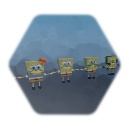 Remix de Spongebob Squarepants the movie models. 2.0