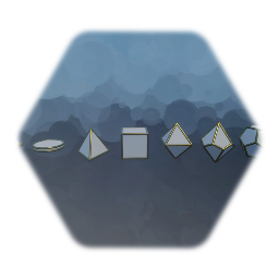 A bunch of dice templates