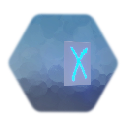 Blue Paper Talisman Ruin