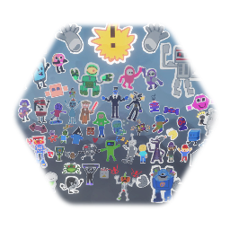 Stylised TPOD characters
