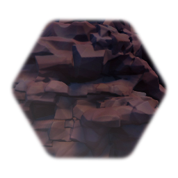 Large reddish rock