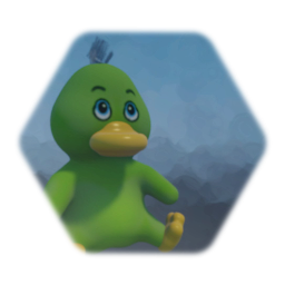 Toy green duck