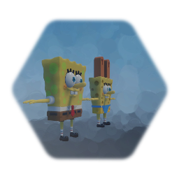 2 T Posing SpongeBob's I Found