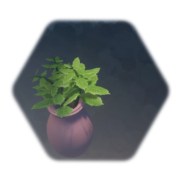 Tall Vase with Plant