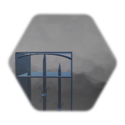 Gothic Window Cage - texured and Coloured.