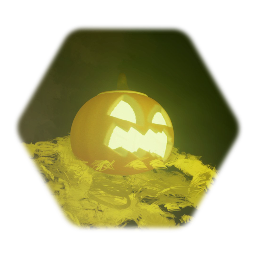 Evil floating pumpkin
