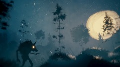 VR wolf woods concept art