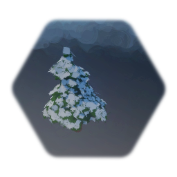 Tree spruce snow