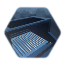 Stainless steel serving cabinet